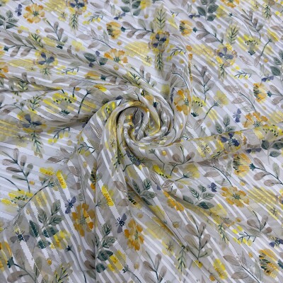 Flower print chiffon georgette