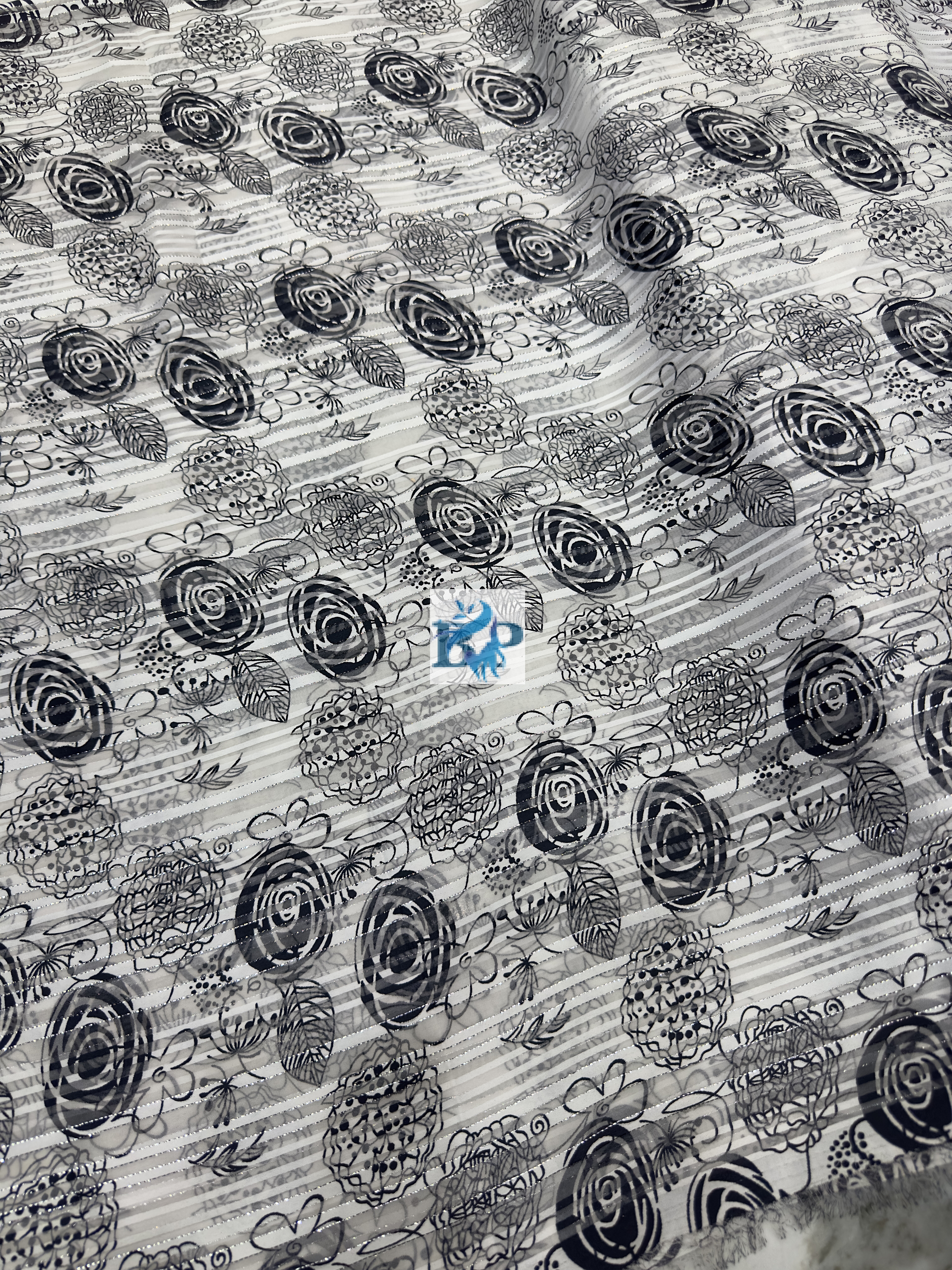 New flower digital printed Fabric