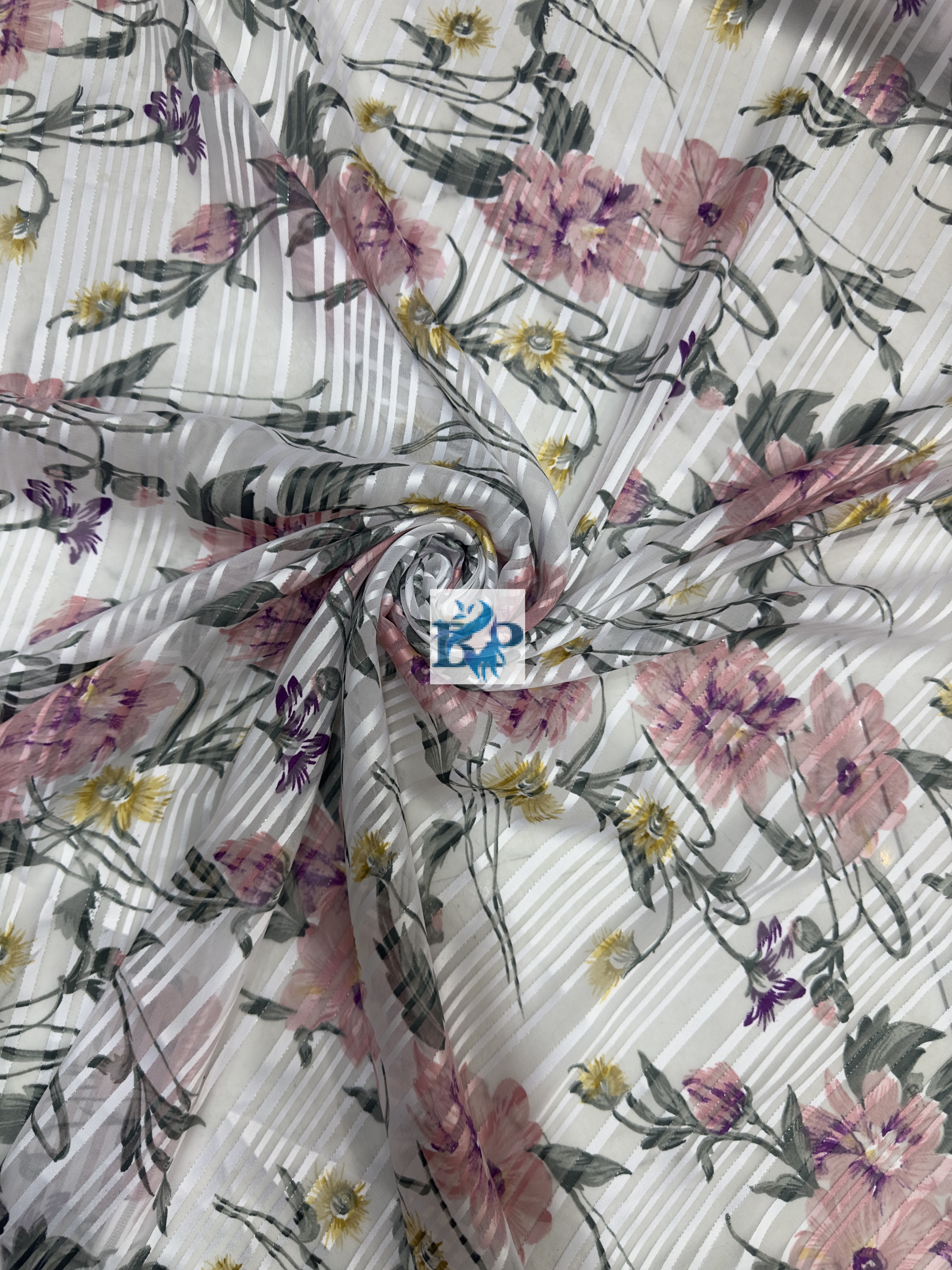 New Flower printed chiffon georgette fabric