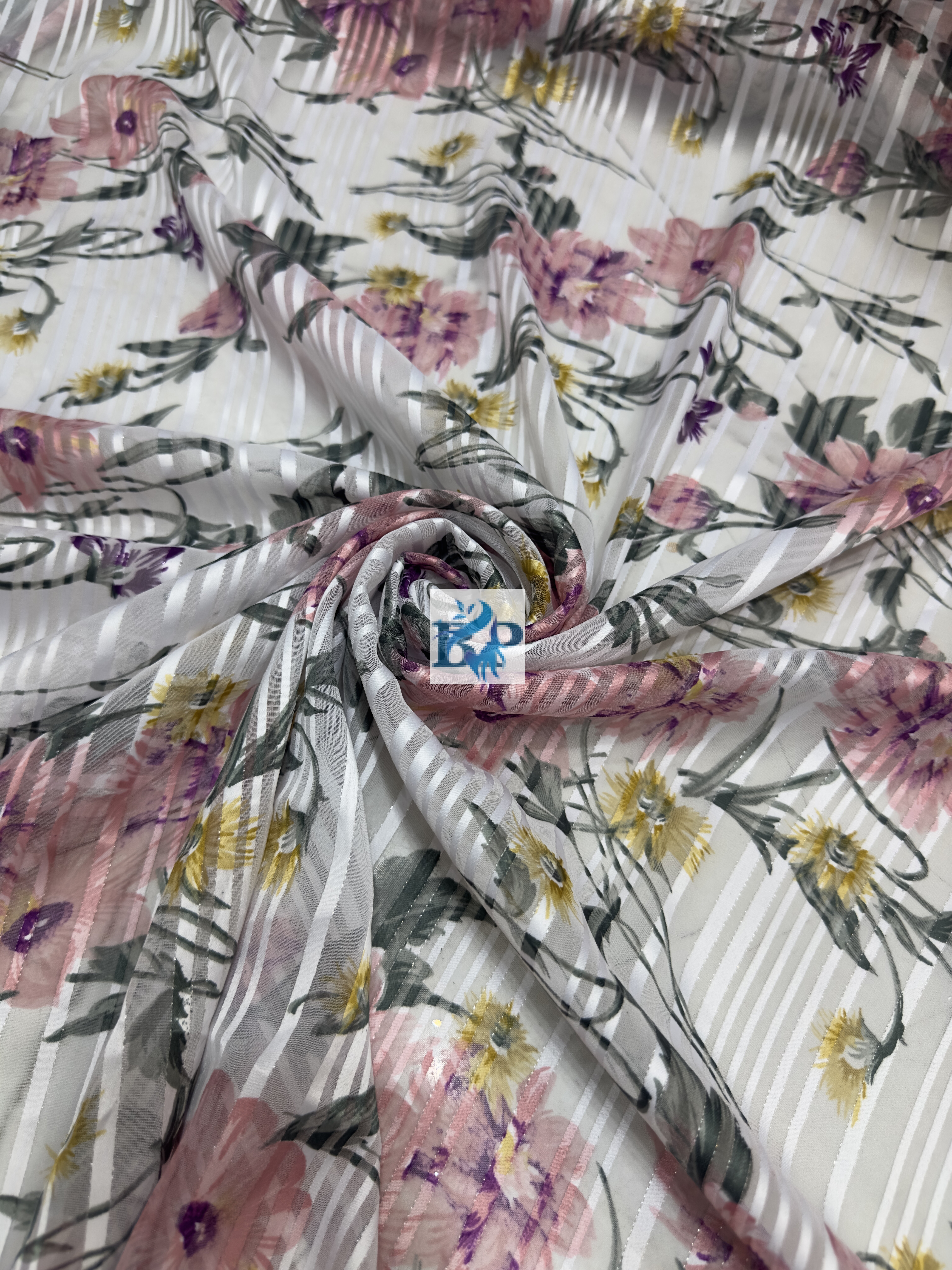 New Flower printed chiffon georgette fabric