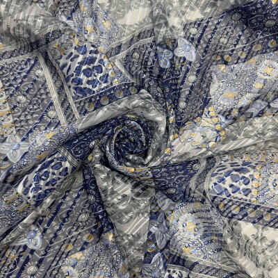 new printed chiffon georgette fabric