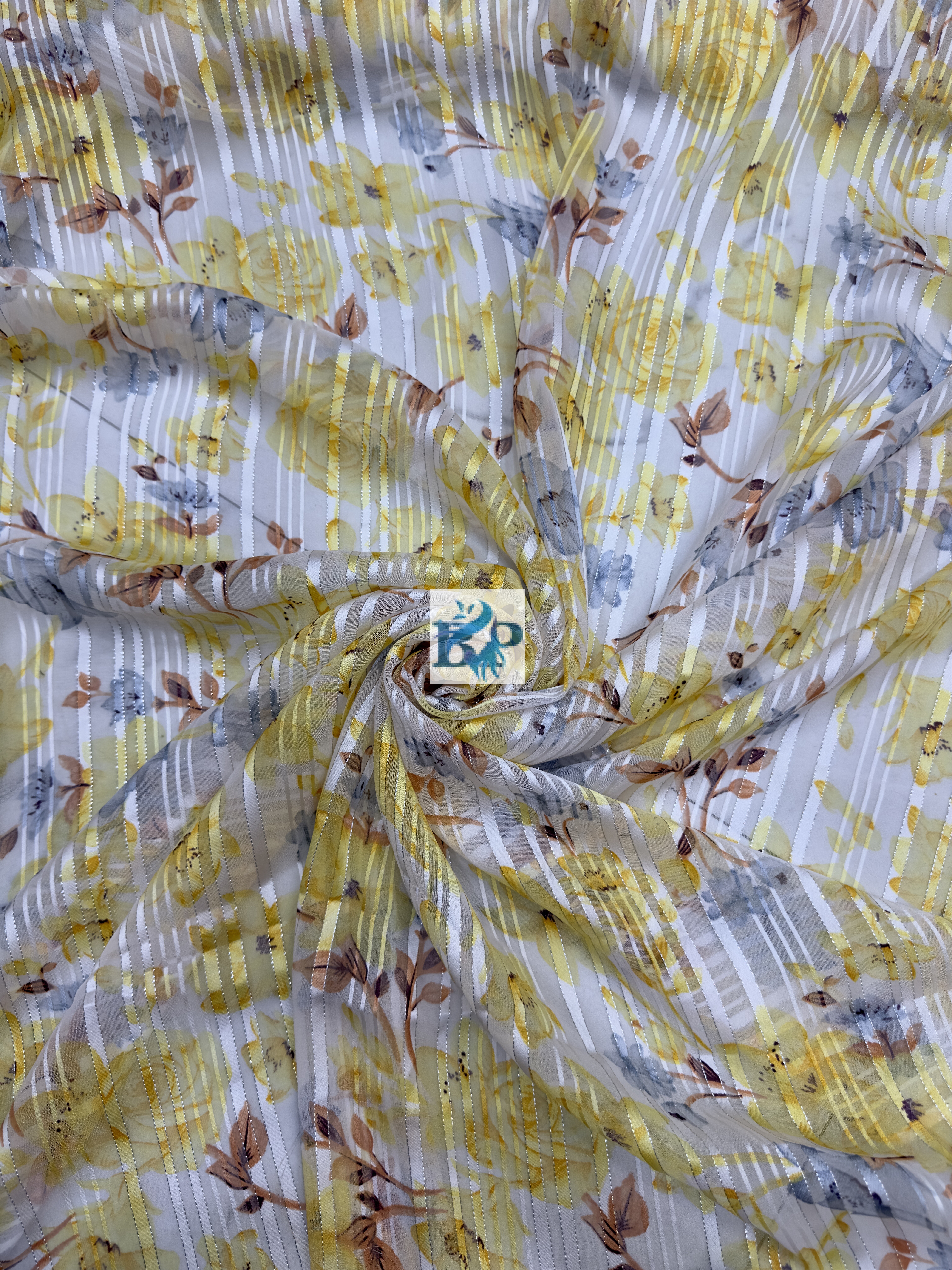 New flower printed chiffon georgette