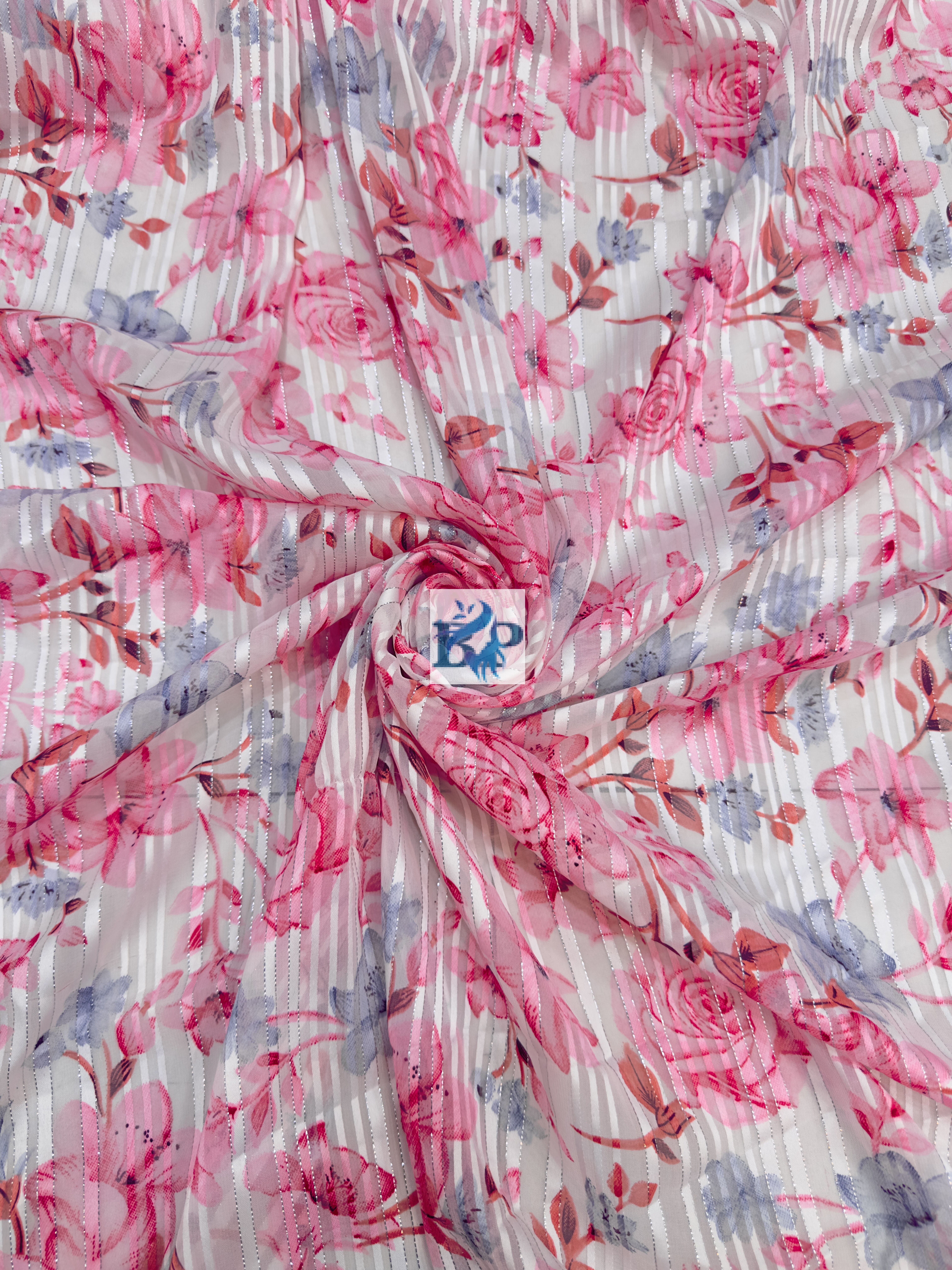 New flower printed chiffon georgette