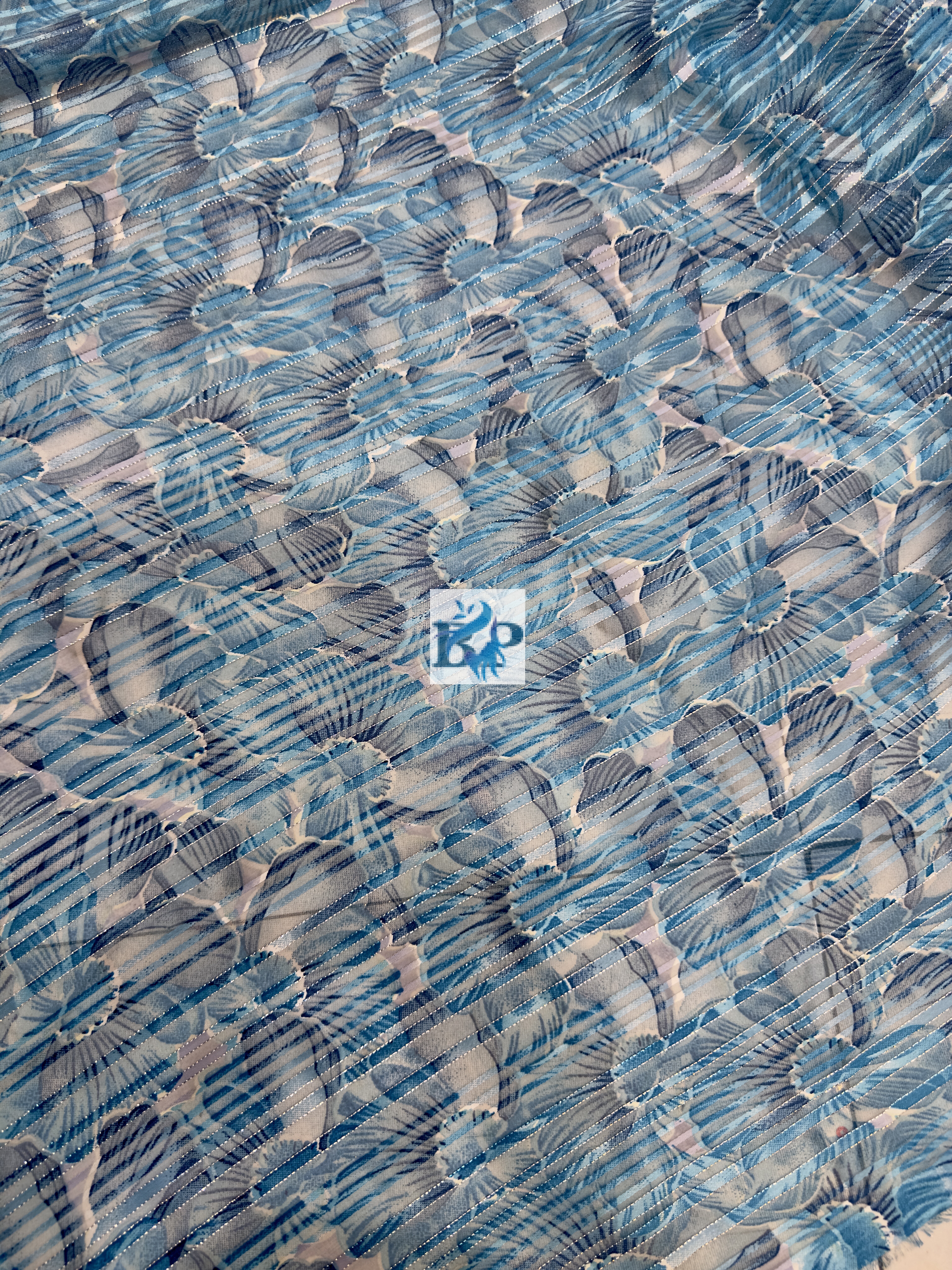 New flower printed chiffon georgette
