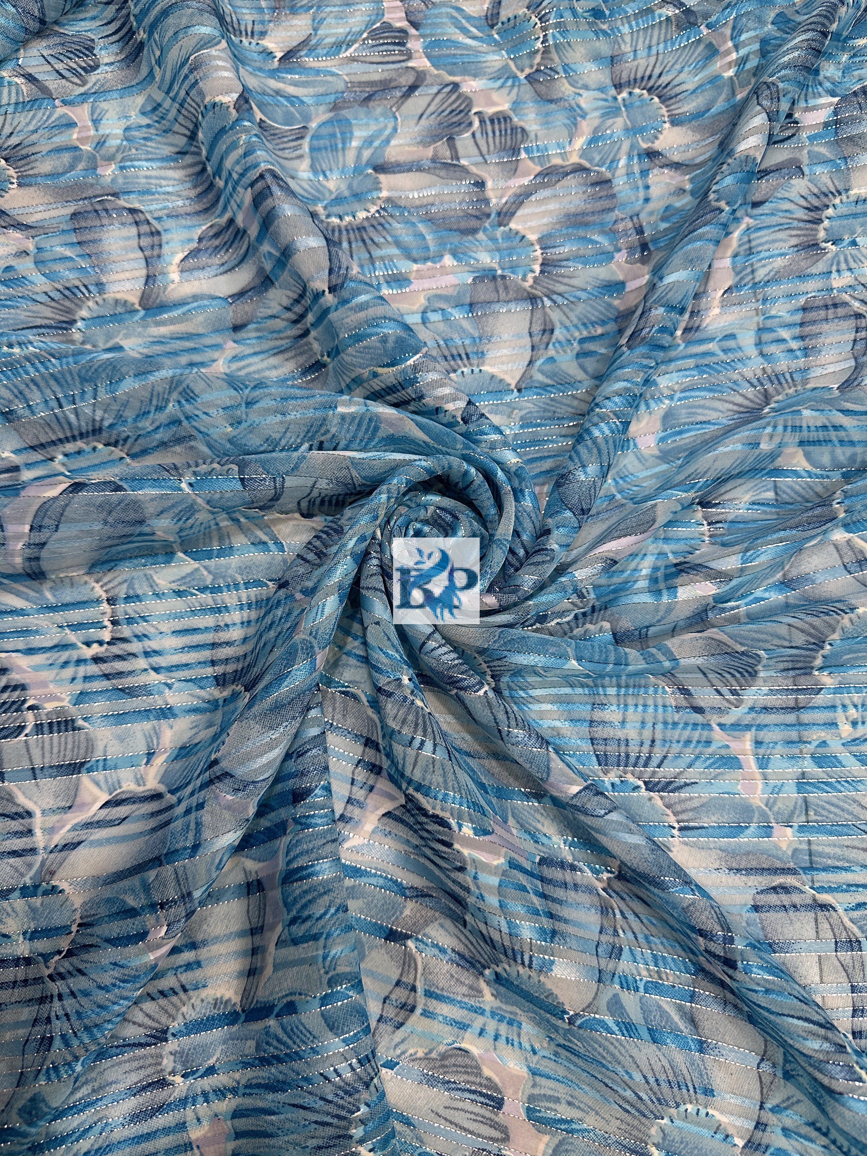 New flower printed chiffon georgette