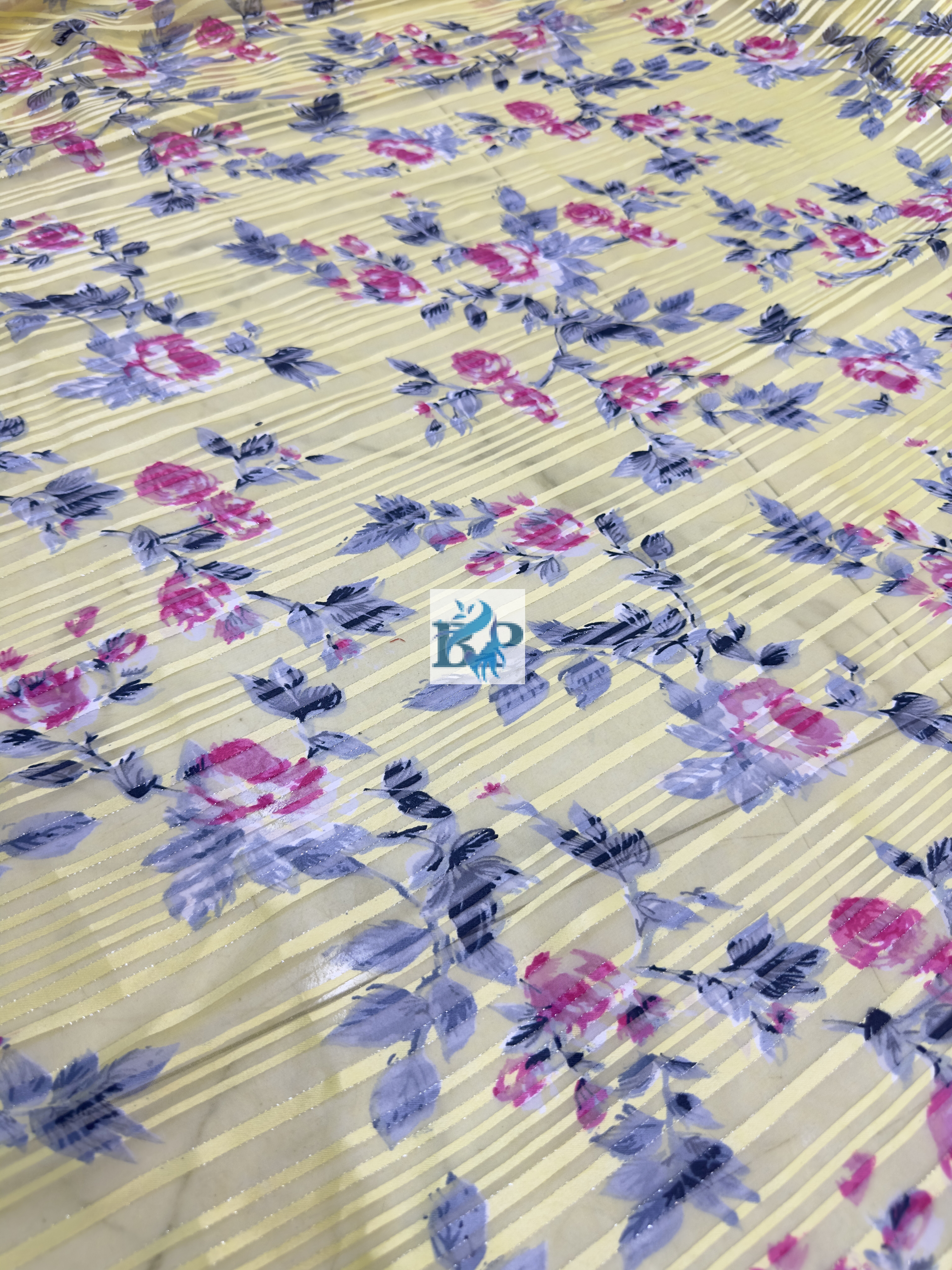 New flower printed chiffon georgette Fabric