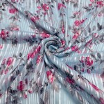 New flower printed chiffon georgette Fabric