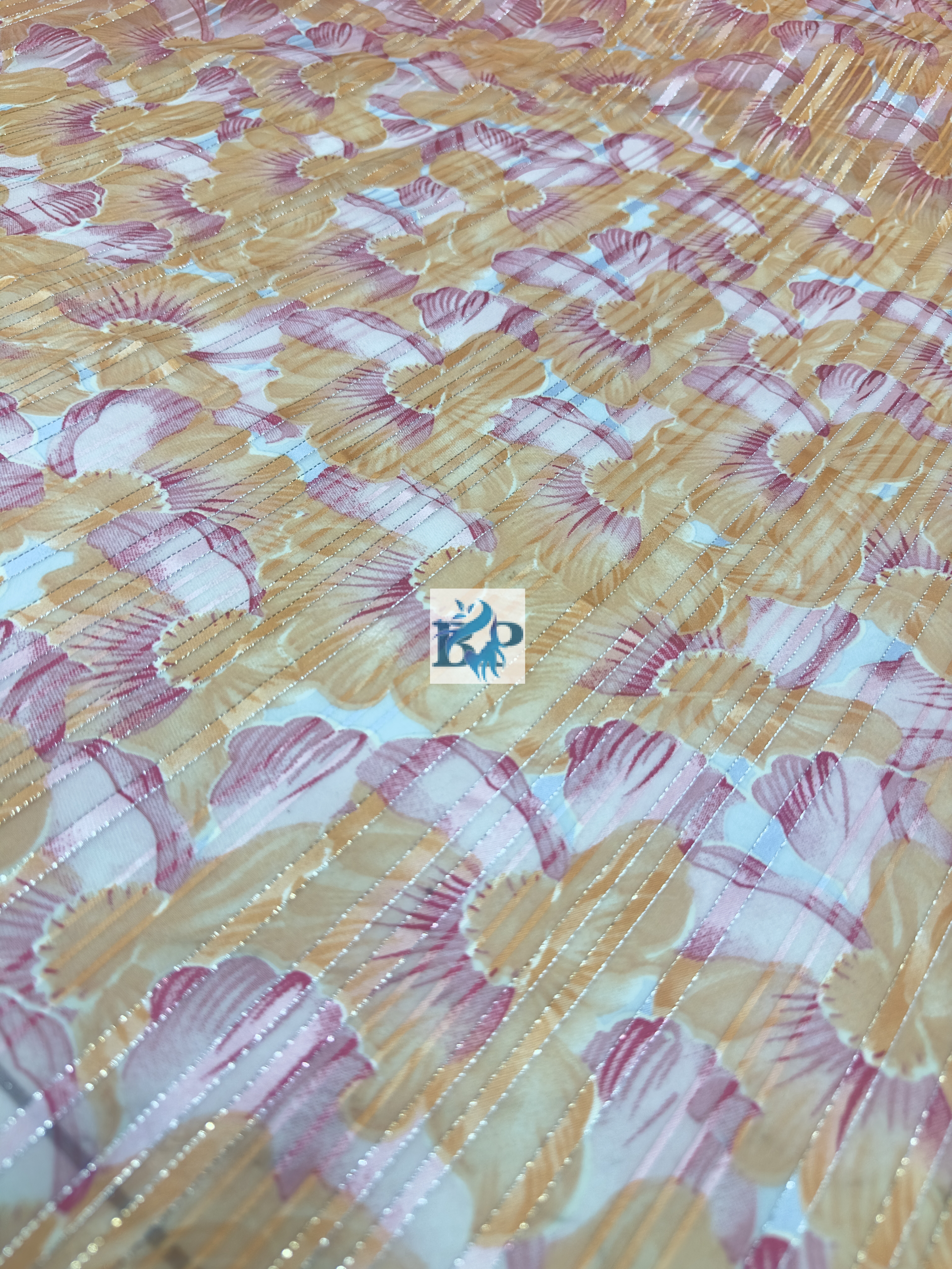 New flower printed chiffon georgette