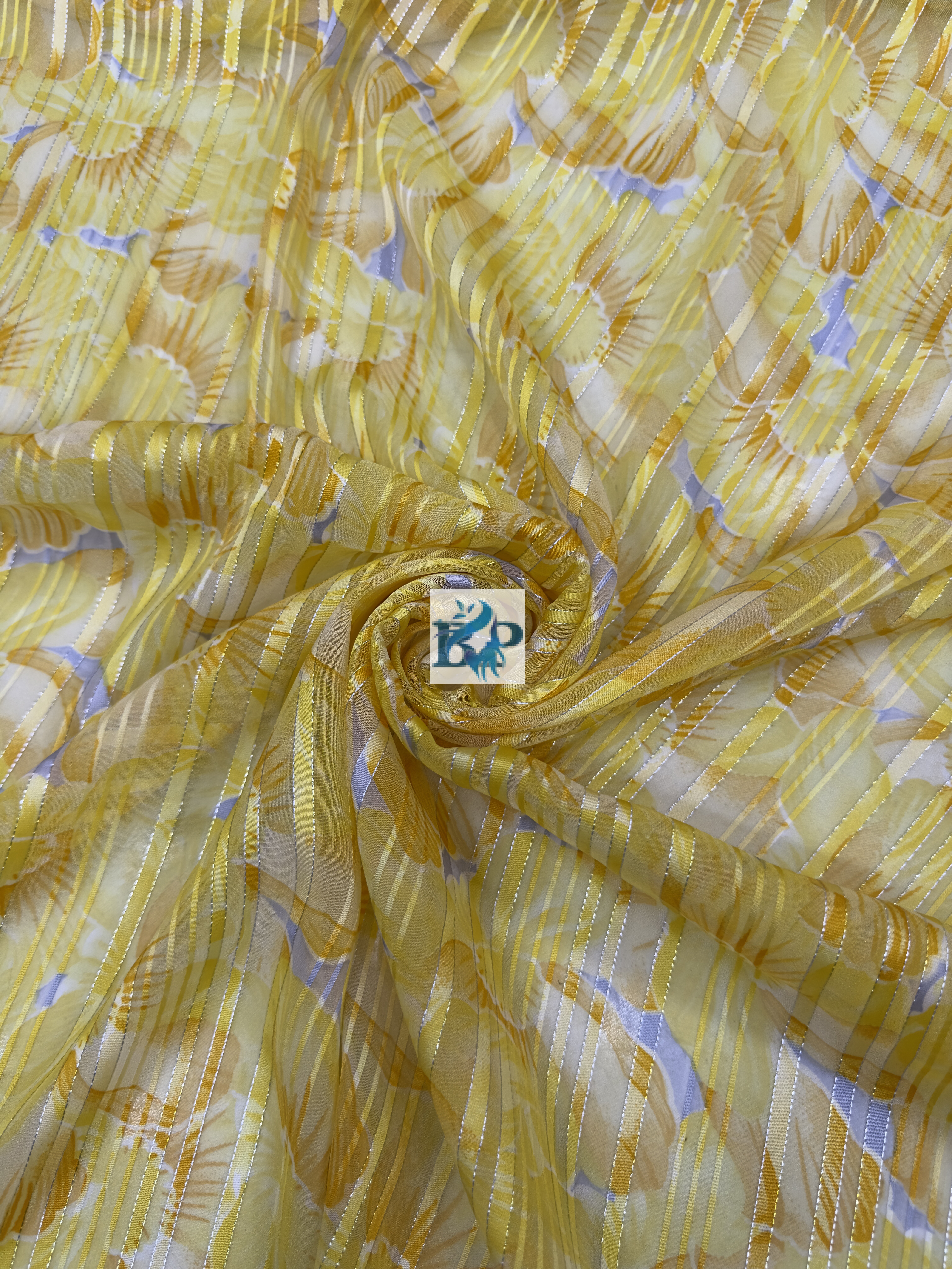 New flower printed chiffon georgette