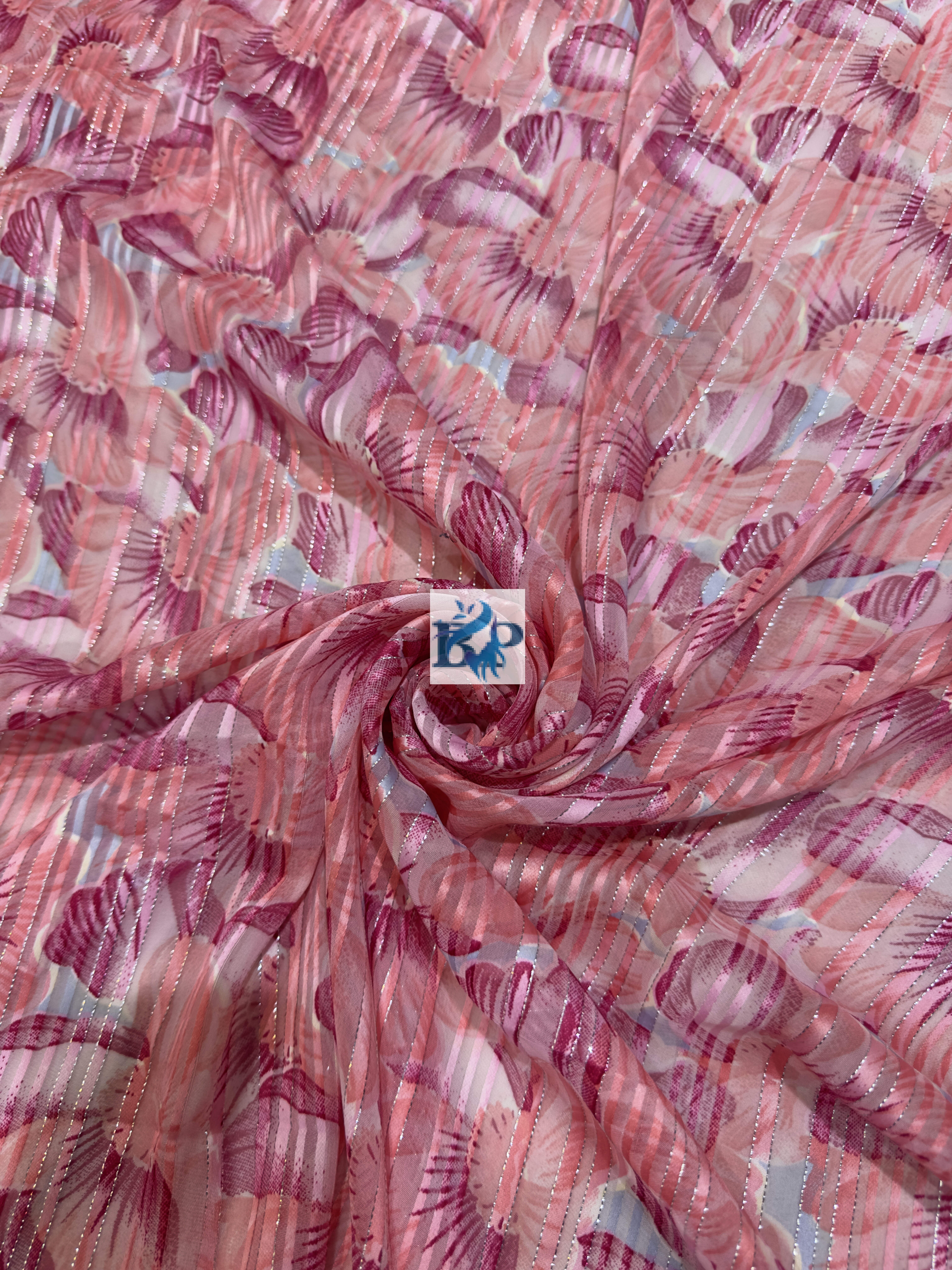 New flower printed chiffon georgette