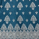 New chicken kari thread embroidery net fabric