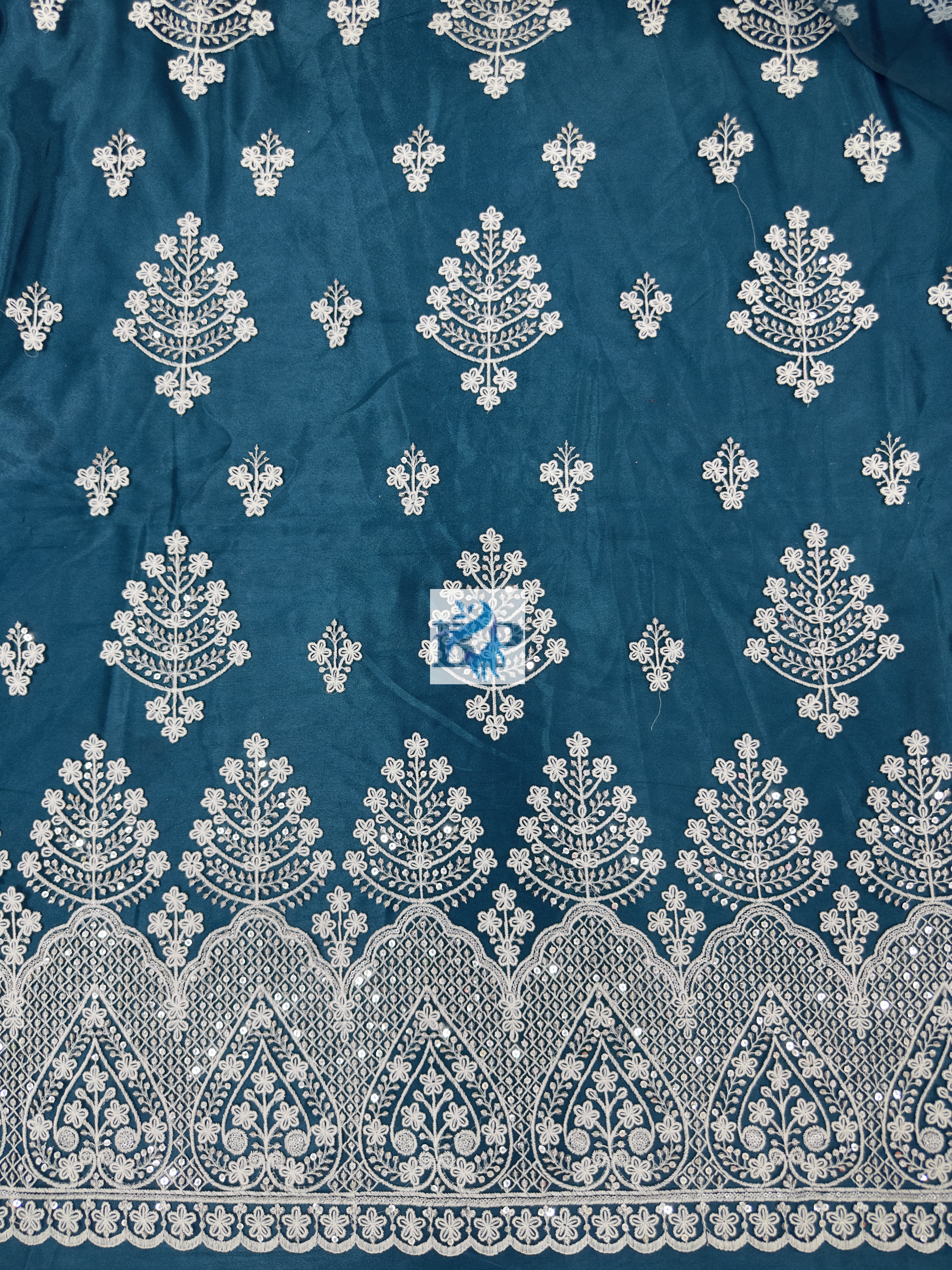 New chicken kari thread embroidery net fabric