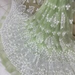 New chicken kari thread embroidery net fabric