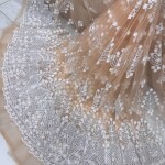 New chicken kari thread embroidery net fabric