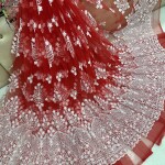 New chicken kari thread embroidery net fabric