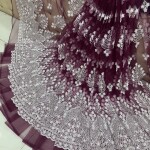 New chicken kari thread embroidery net fabric