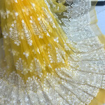 New chicken kari thread embroidery net fabric