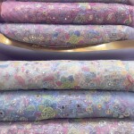 Multicolor mirror work fabric