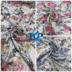 New Flower printed chiffon georgette fabric