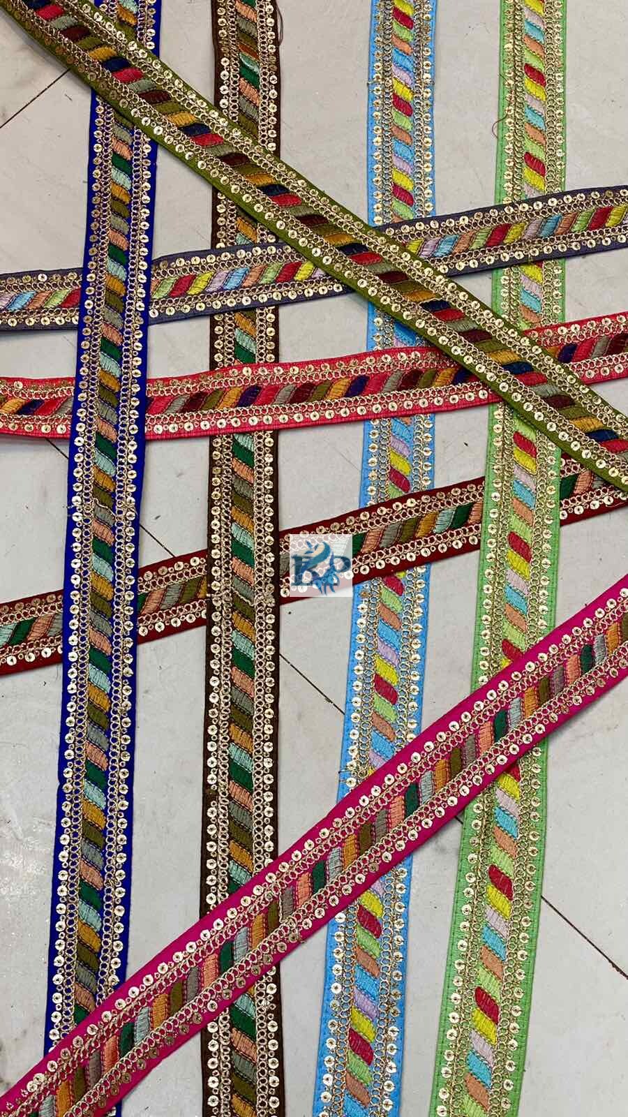 RAW SILK MULTI COLOUR LACE