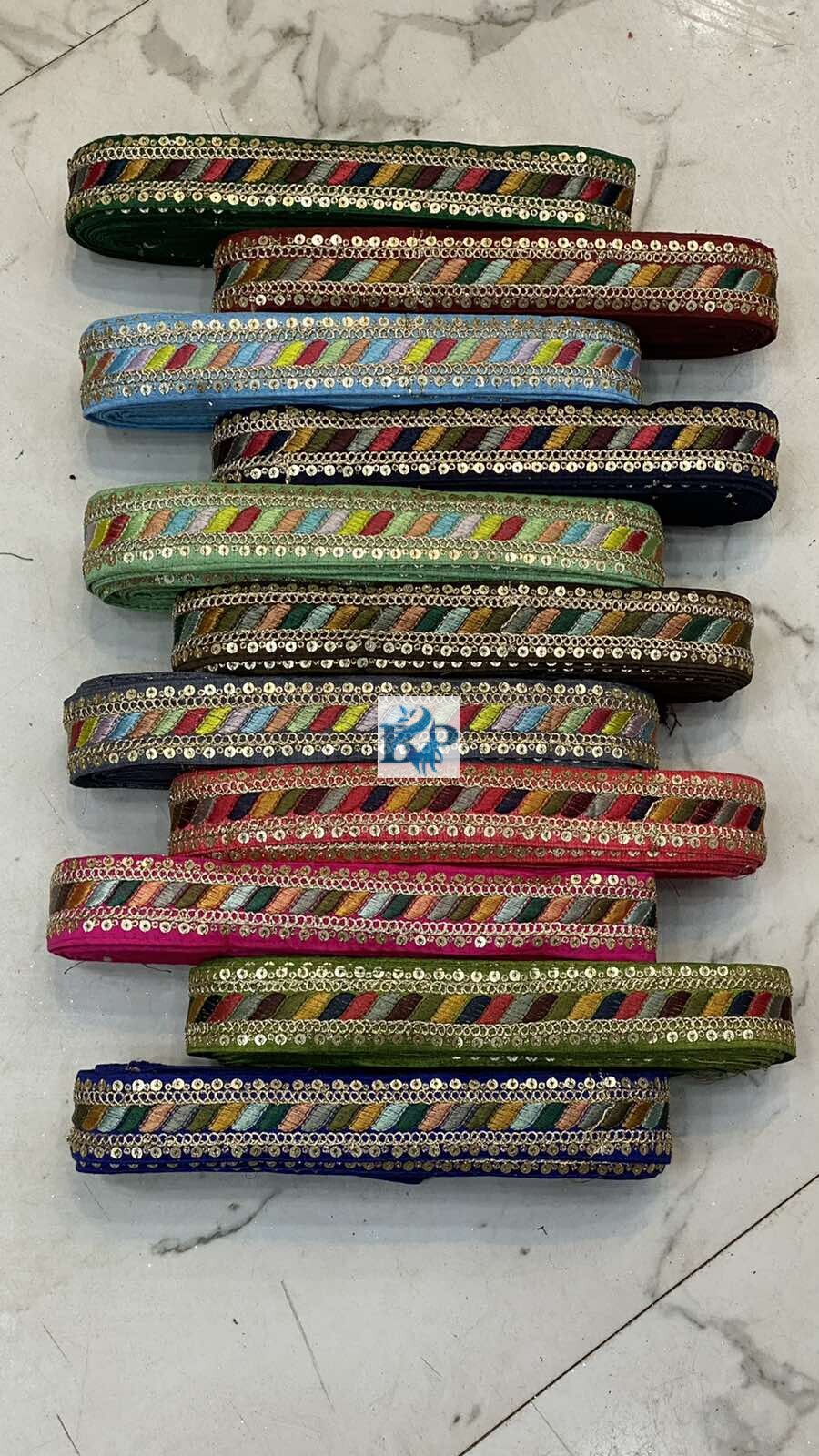 RAW SILK MULTI COLOUR LACE