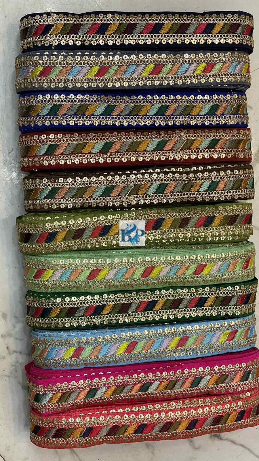 RAW SILK MULTI COLOUR LACE