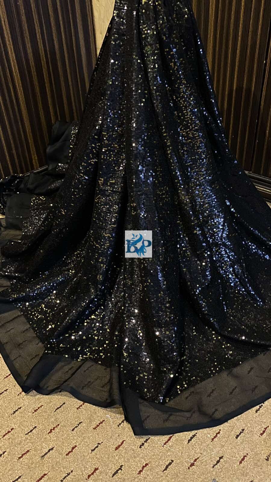 GEORGETTE DOUBLE TONE SEQUANCE 45 INCH.