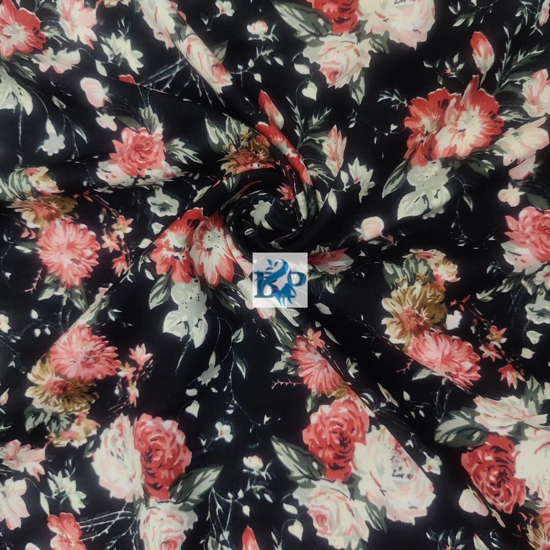 New arrivals floral printed silk fabrics are available now